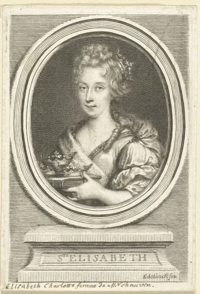 Portret van Elisabeth Charlotte Chauvin
