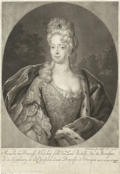 Portret van Elisabeth Christine van Brunswijk-Wolfenbüttel