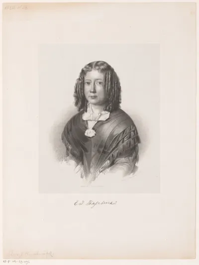Portret van Elisabeth Johanna Hasebroek