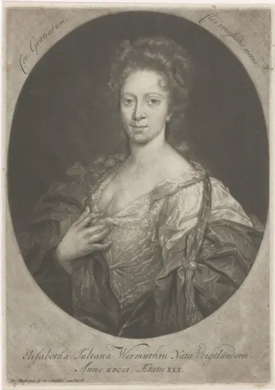 Portret van Elisabeth Juliana Wermuth