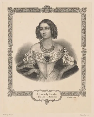 Portret van Elisabeth Ludovika van Beieren