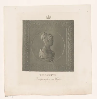 Portret van Elisabeth Ludovika van Beieren als kroonprinses van Pruisen