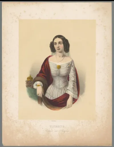 Portret van Elisabeth Ludovika van Beieren
