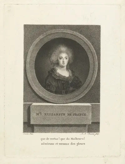 Portret van Élisabeth Philippine Marie Hélène de France