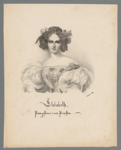 Portret van Elisabeth van Beieren