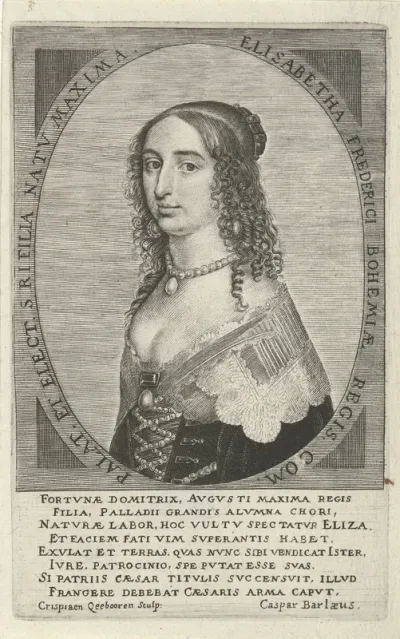 Portret van Elisabeth van Bohemen