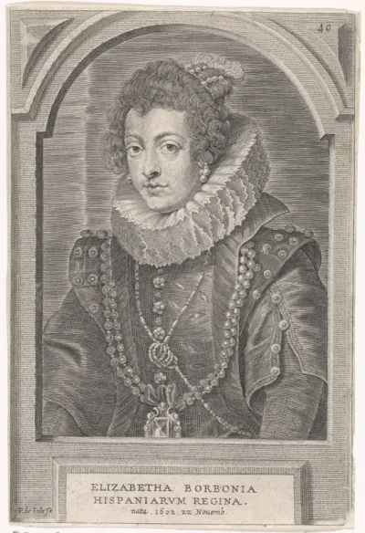 Portret van Elisabeth van Bourbon, koningin van Spanje