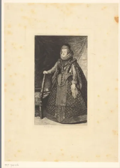 Portret van Elisabeth van Bourbon