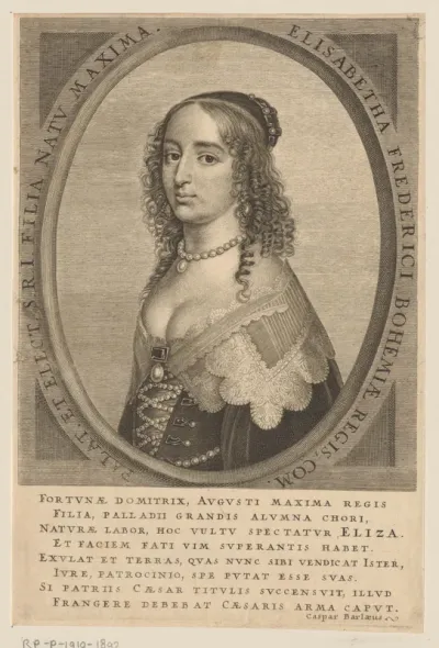 Portret van Elisabeth van de Palts