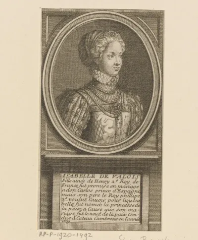 Portret van Elisabeth van Valois, koningin van Spanje