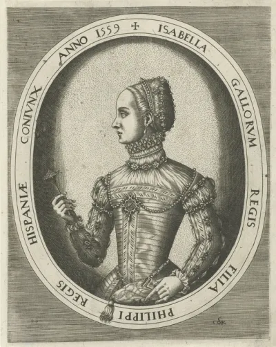 Portret van Elisabeth van Valois