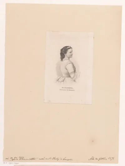 Portret van Elisabeth zu Wied, koningin van Roemenië