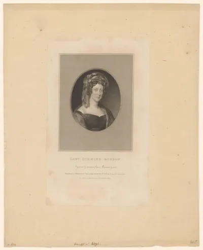 Portret van Eliza Maria Gordon-Cumming