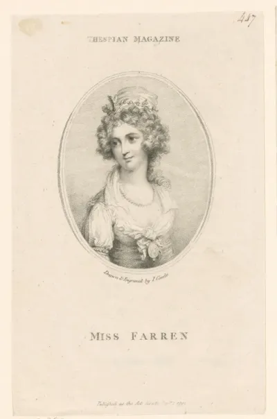 Portret van Elizabeth Farren