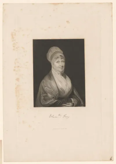 Portret van Elizabeth Frey