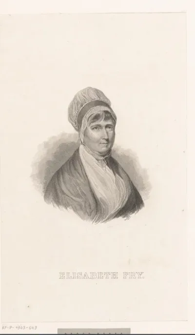 Portret van Elizabeth Fry