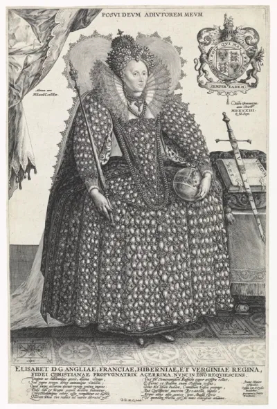 Portret van Elizabeth I Tudor, koningin van Engeland
