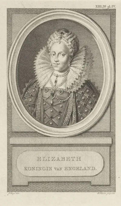 Portret van Elizabeth I Tudor, koningin van Engeland