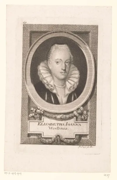 Portret van Elizabeth Jane Weston