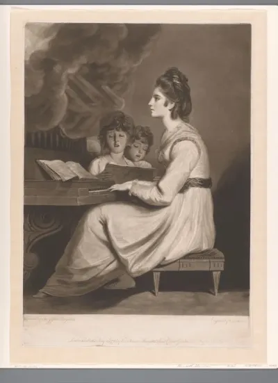 Portret van Elizabeth Sheridan als de H. Cecilia