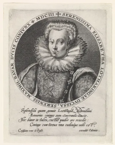 Portret van Elizabeth van Lotharingen