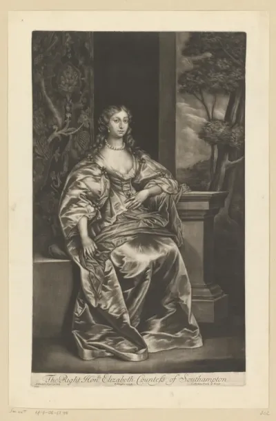 Portret van Elizabeth Wriothesley
