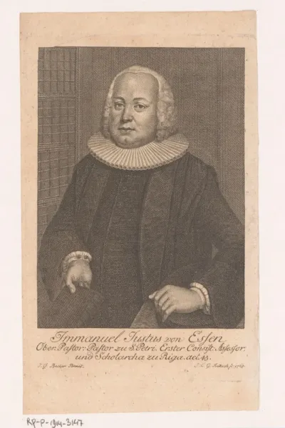 Portret van Emanuel Justus von Essen