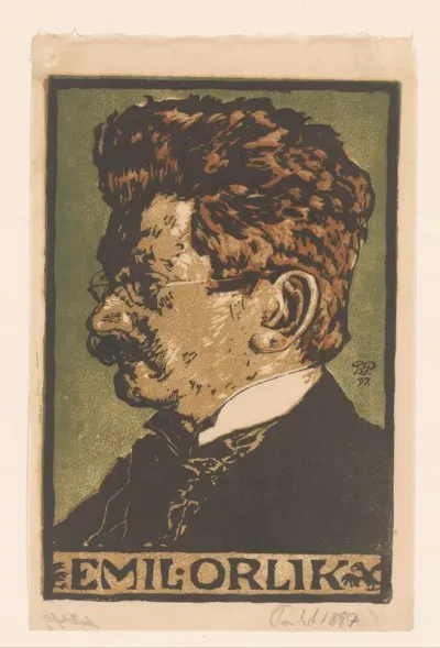 Portret van Emil Orlik