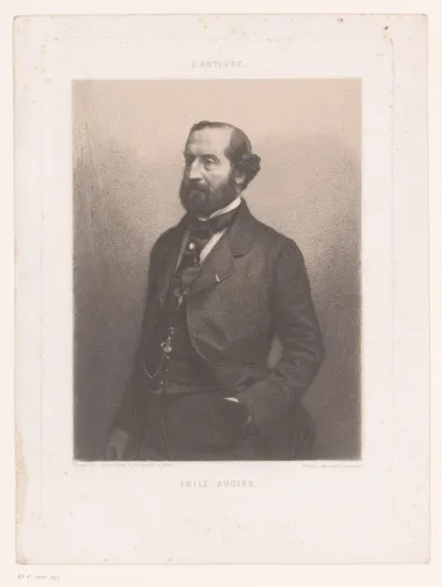 Portret van Emile Augier