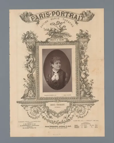 Portret van Emma Cecilia Thursby