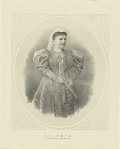 Portret van Emma, koningin-regentes der Nederlanden