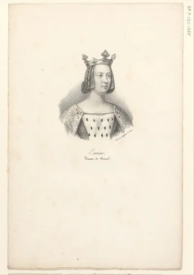 Portret van Emma van Frankrijk