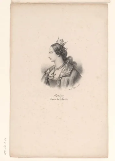 Portret van Emma van Italië