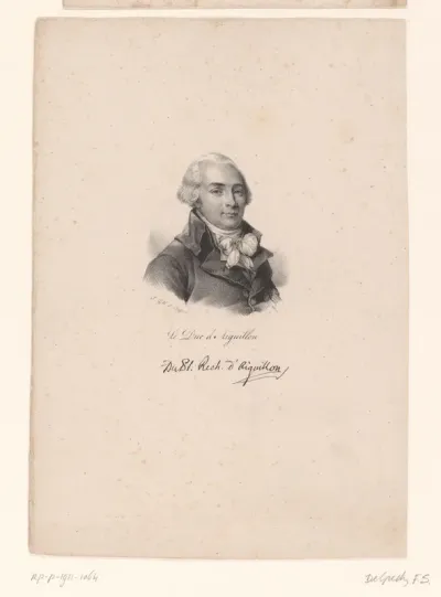 Portret van Emmanuel-Armand de Richelieu, duc d'Aiguillon