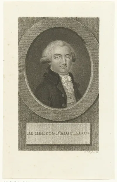 Portret van Emmanuel-Armand de Richelieu hertog van Aiguillon