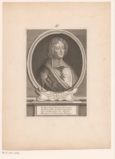 Portret van Emmanuel Théodose de la Tour d'Auvergne, kardinaal van Bouillon
