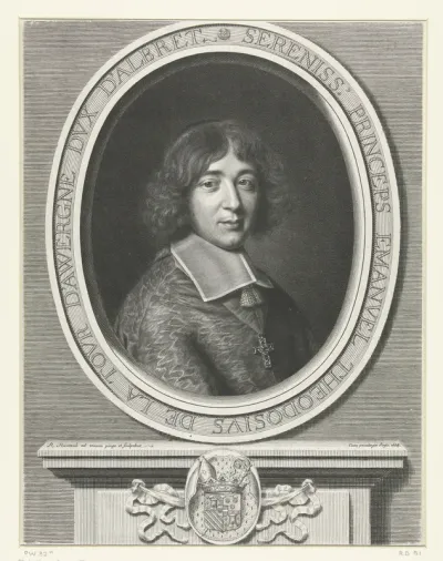 Portret van Emmanuel-Théodose de la Tour d'Auvergne