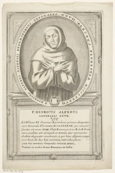 Portret van Enrico Alfieri, 27ste Minister Generaal van de franciscaner orde