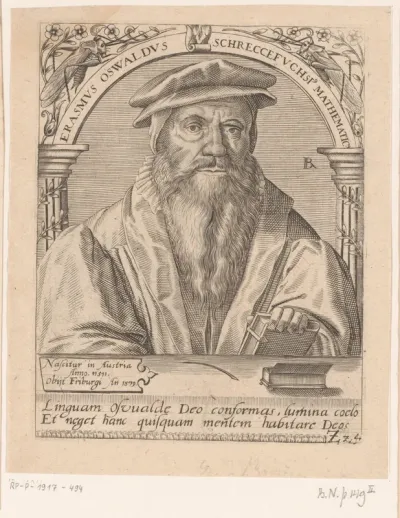 Portret van Erasmus Oswald Schreckenfuchs