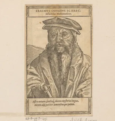 Portret van Erasmus Oswald Schreckenfuchs