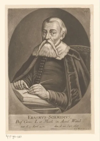 Portret van Erasmus Schmidt