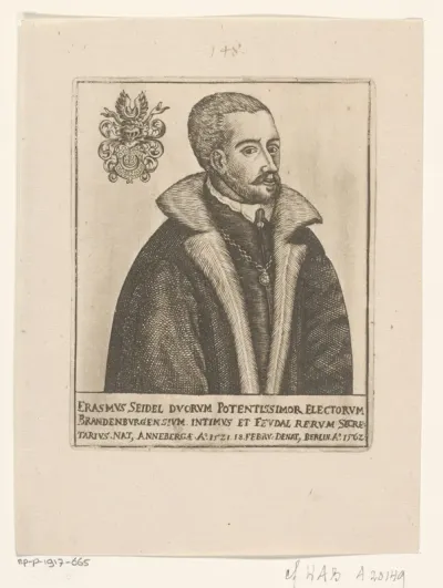 Portret van Erasmus Seidel I