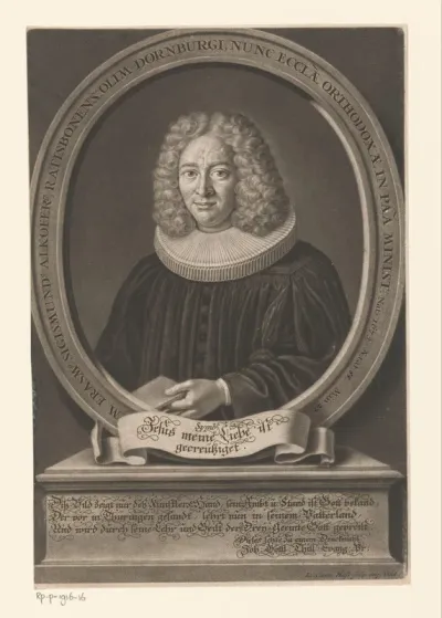 Portret van Erasmus Sigmund Alkofer op 55-jarige leeftijd