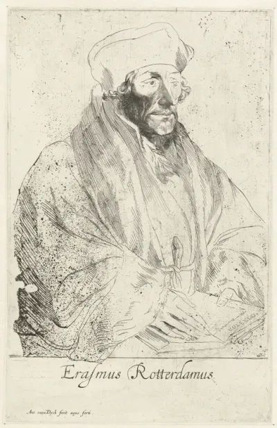 Portret van Erasmus van Rotterdam