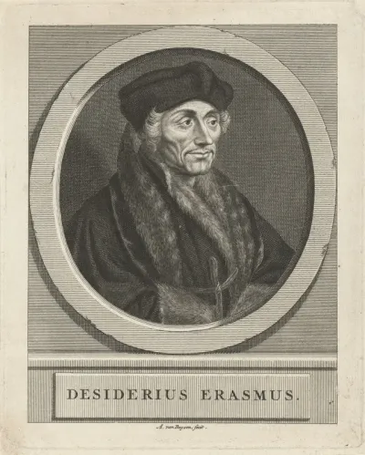 Portret van Erasmus van Rotterdam