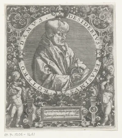 Portret van Erasmus van Rotterdam