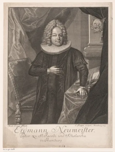 Portret van Erdmann Neumeister