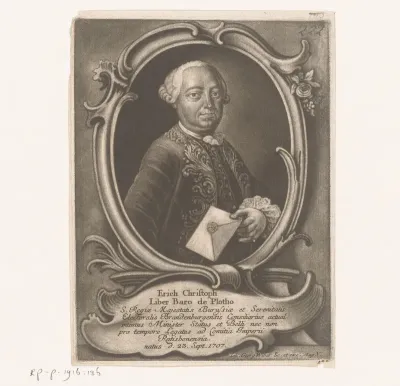 Portret van Erich Christoph von Plotho