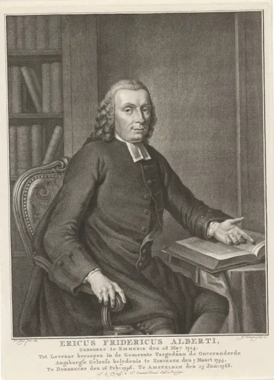 Portret van Ericus Fredericus Alberti