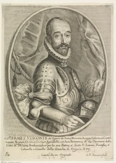 Portret van Ermes Visconti